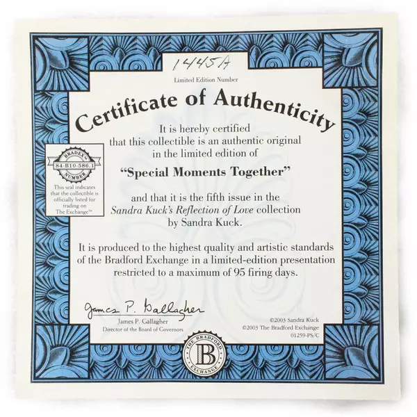 Sandra Kuck Mother Daughter Mom Day Carousel Special Moments Together Plate Reco