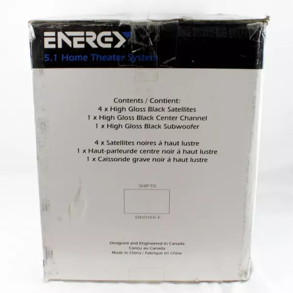 Energy 5.1 Take Classic Home Theater System 6 Speakers Black 200W Subwoofer