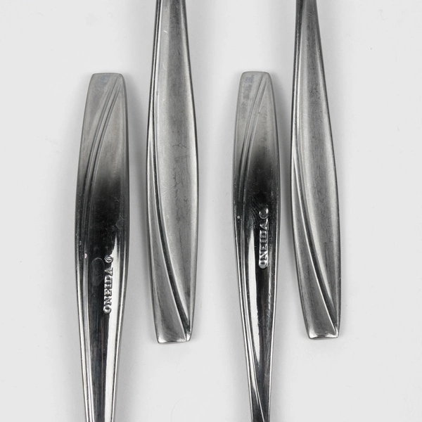 Lot Of 5 Oneida Silver Camlynn Cleo (Stainless) Flatware 2 Table Spoons 3 Tsp