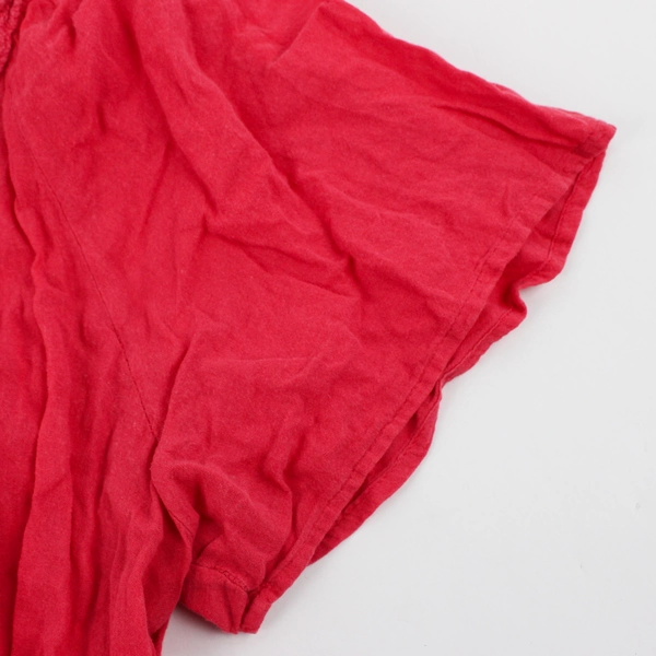 Merona Pink Square Neck Short Sleeve Top Women's Size 3 FLAWED