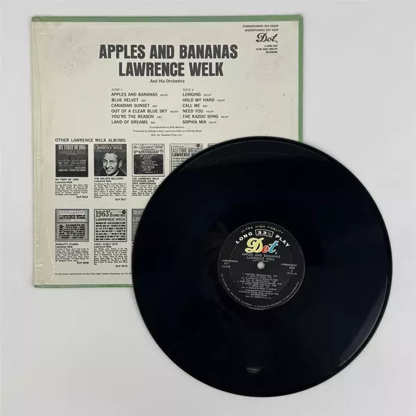 Lawrence Welk Apples And Bananas LP Vinyl Record Album Good Condition