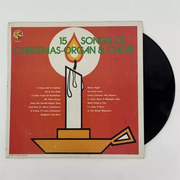 Unknown Artist 15 Songs of Christmas Organ & Choir Vinyl LP