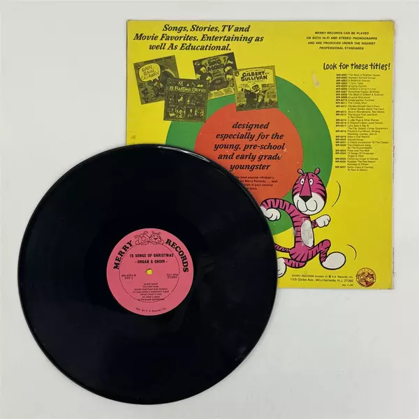 Unknown Artist 15 Songs of Christmas Organ & Choir Vinyl LP