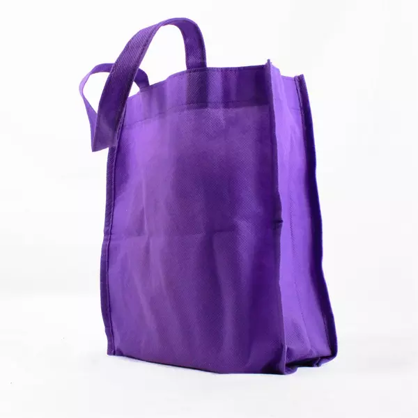 2008 Hello Kitty Sanrio Purple Shopping Tote Gift Bag Small 9.25"x10" Snowflakes