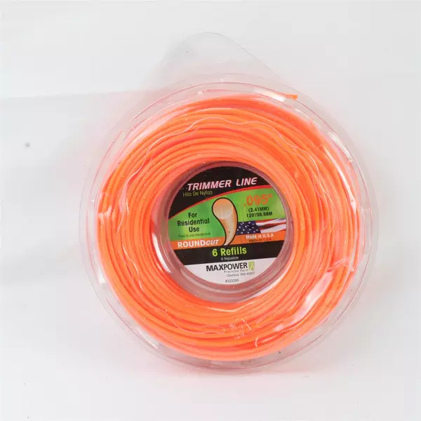 Maxpower 333295 Roundcut Trimmer Line .095" Diameter 1.20 ft Length Lightweight