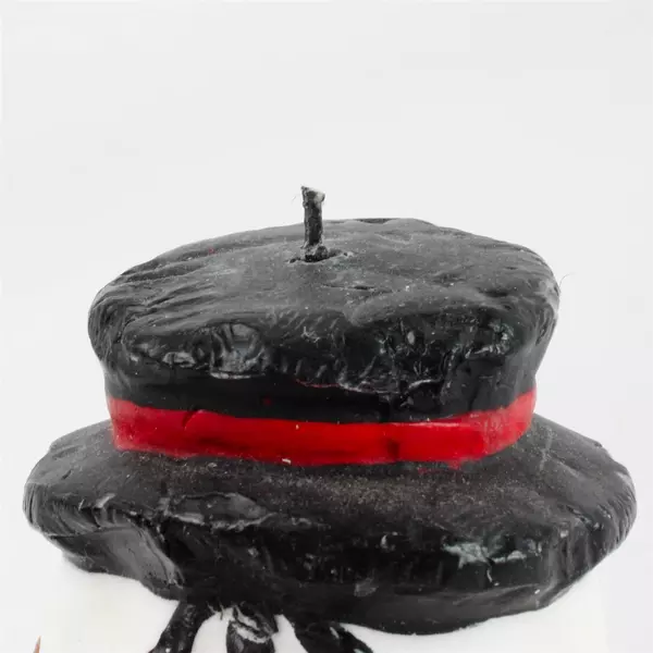 Charming Snowman Candle Holiday Decor Winter Themed 5 Inch Pre-Owned