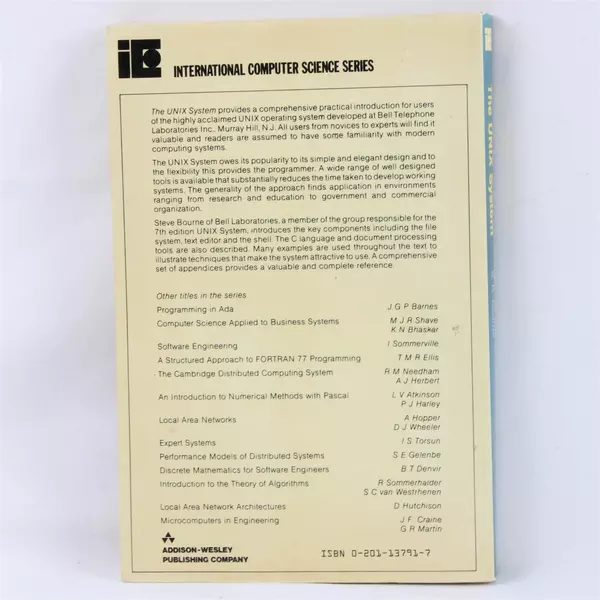 The UNIX System by S.R. Bourne - Int. Computer Science Series Paperback 1983