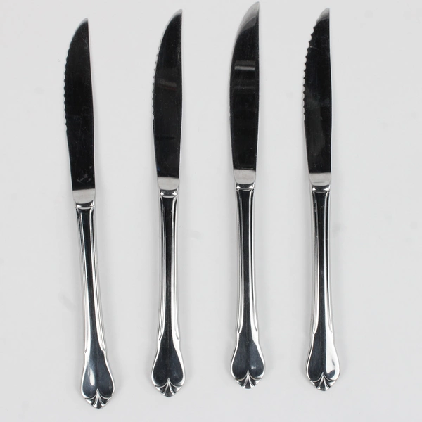 Lot Of 4 Libbey Diana (Stainless) Flatware Steak Knives 8.5" Long