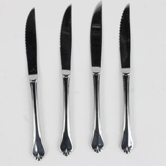 Lot Of 4 Libbey Diana (Stainless) Flatware Steak Knives 8.5" Long