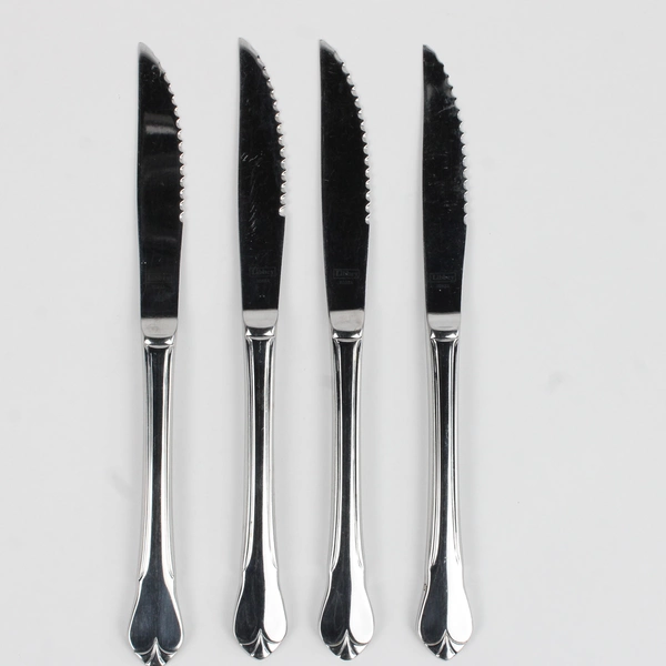 Lot Of 4 Libbey Diana (Stainless) Flatware Steak Knives 8.5" Long
