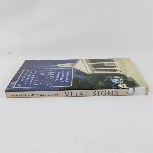 Vital Signs The Promise of Mainstream Protestantism Milton J Coalter Paperback 