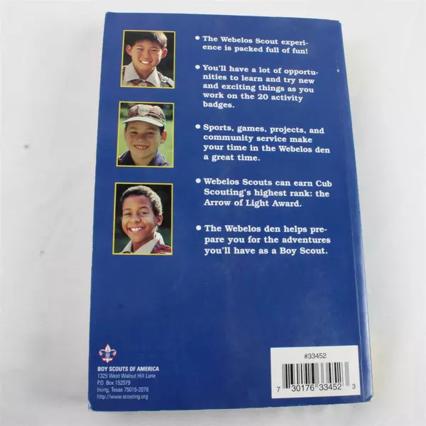 Cub Scout Webelos Handbook Paperback Boy Scouts of America Used Guide Book