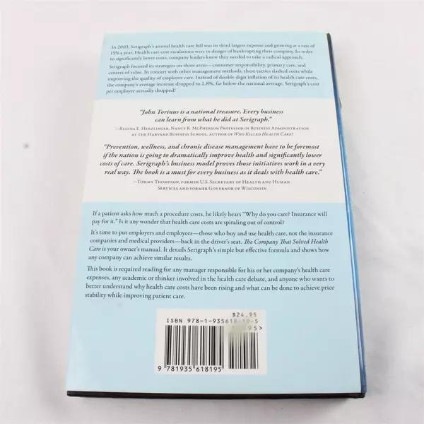 The Company That Solved Health Care Hardcover Book 