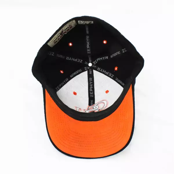 Vintage OSU Beavers Black Wool Baseball Cap Zephyr 7 1/2 Faded Retro