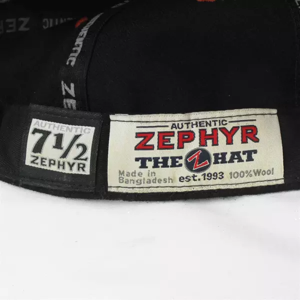 Vintage OSU Beavers Black Wool Baseball Cap Zephyr 7 1/2 Faded Retro