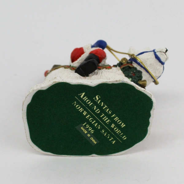 1996 May Dept Stores Santa’s From Around The World Norwegian Santa 5” Tall