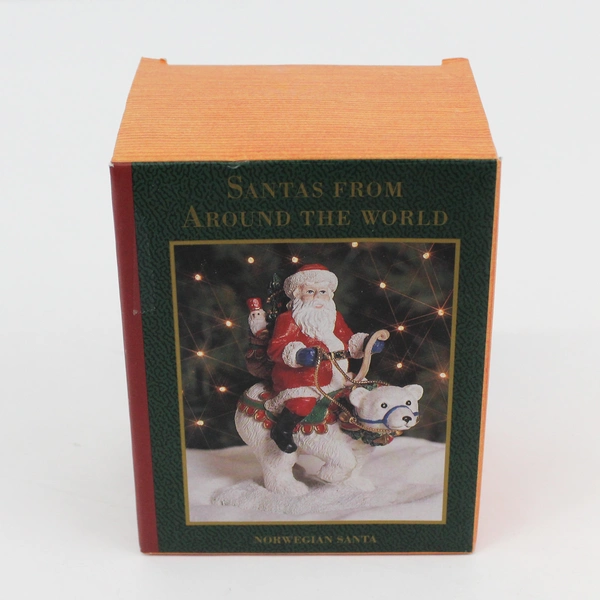 1996 May Dept Stores Santa’s From Around The World Norwegian Santa 5” Tall