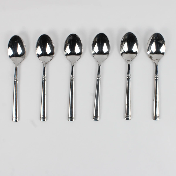 Lot Of 6 Mikasa MIS60 (Stainless) Flatware Table Spoons 8" Long