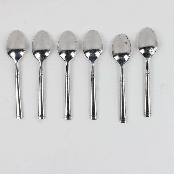Lot Of 6 Mikasa MIS60 (Stainless) Flatware Table Spoons 8" Long