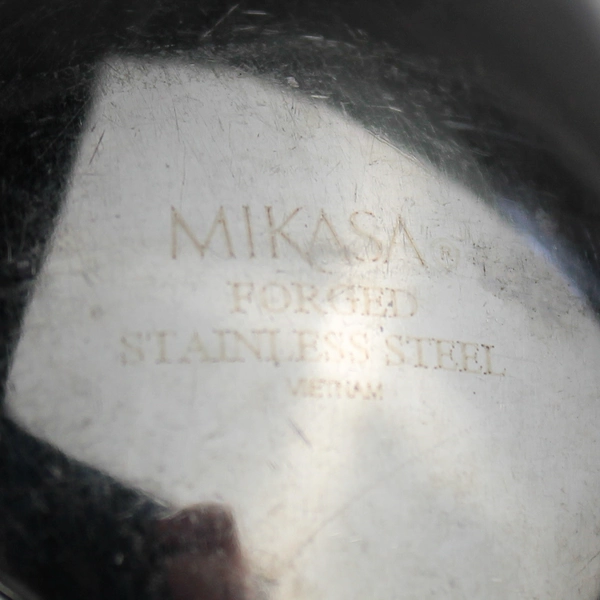 Lot Of 6 Mikasa MIS60 (Stainless) Flatware Table Spoons 8" Long