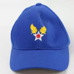 Vintage US Army Air Corps Hap Arnold Baseball Cap Blue Military Hat