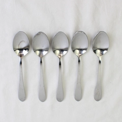 Lot Of 5 International Silver Ridgefield (Stainless) Flatware Teaspoons 6.25"