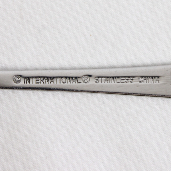 Lot Of 5 International Silver Ridgefield (Stainless) Flatware Teaspoons 6.25"