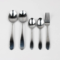 Lot Of 5 International Silver Ridgefield (Stainless) Flatware 4 Spoons 1 Fork