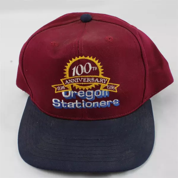 Oregon Stationers 100th Anniversary Embroidered Snapback Hat Vintage