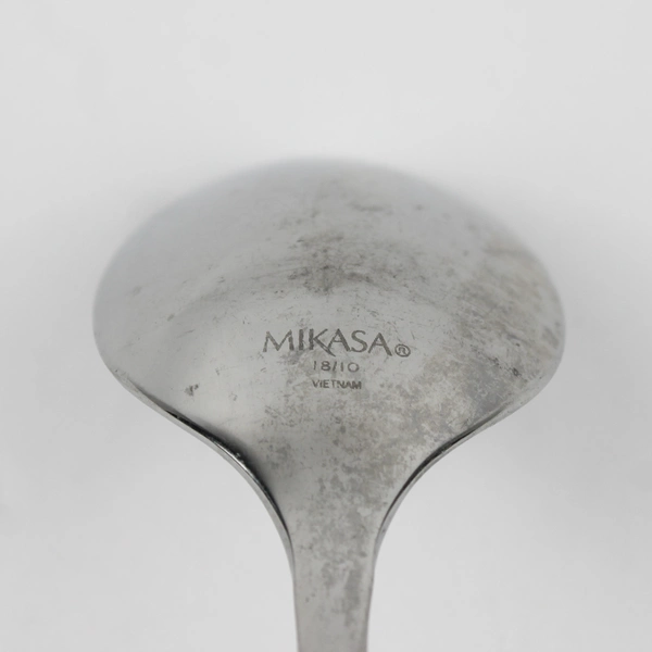 Lot Of 4 Mikasa Lucia (Stainless) Flatware Soup Spoons 7.5" Long