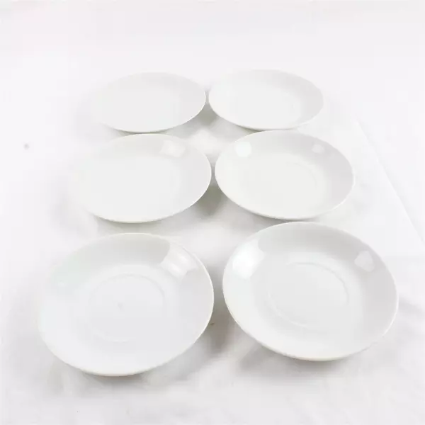 Lot of 6 Porcelain Plates 5.5 Inch Small Dessert Salad Side Plates