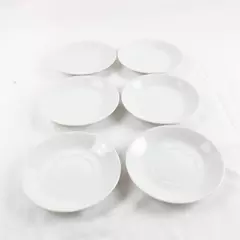 Lot of 6 Porcelain Plates 5.5 Inch Small Dessert Salad Side Plates