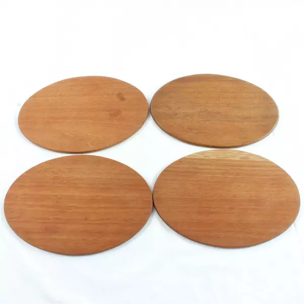 Lot of 4 Oval Wooden Boards 8"x5.75" for Painting DIY Crafts Display
