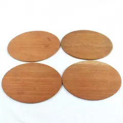 Lot of 4 Oval Wooden Boards 8"x5.75" for Painting DIY Crafts Display