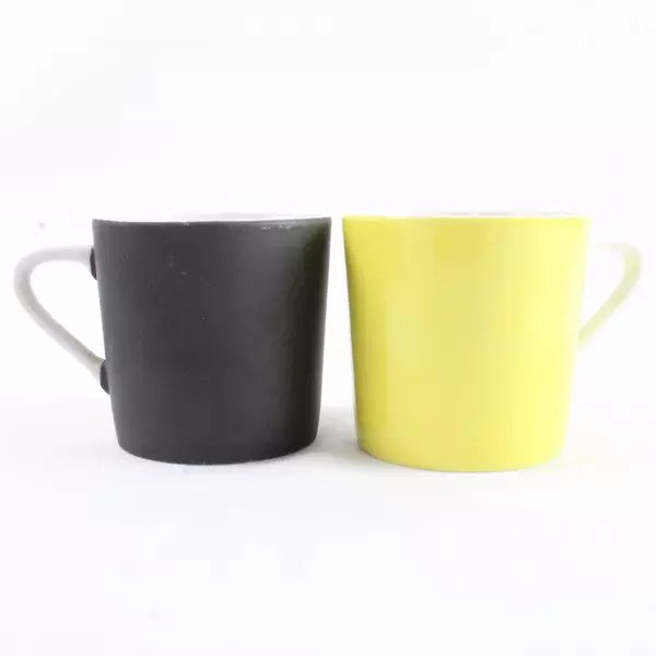 Lot of 4 Multicolor Ceramic Tea Coffee Cups Set