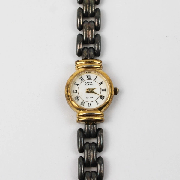 Anne Klein Stainless Steel Back Women's Wrist Watch Gold-Tone Untested
