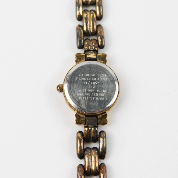 Anne Klein Stainless Steel Back Women's Wrist Watch Gold-Tone Untested