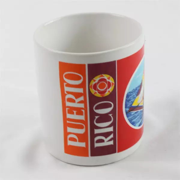 Puerto Rico Souvenir Ceramic Mug Vintage Collectible