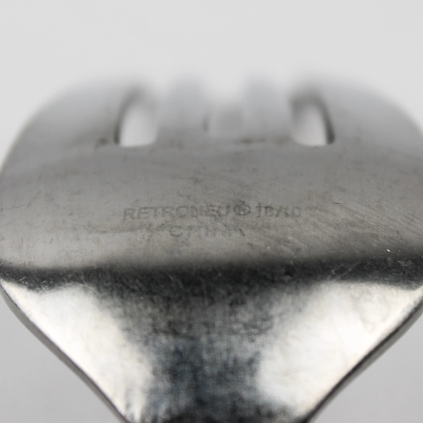 Set of 4 Retroneu Silhouette Pattern Stainless Dinner Forks 8 Inches