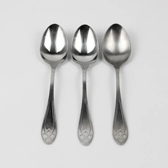 Lot of 3 Retroneu Noblis Pattern 18/10 Stainless Teaspoons 6.75 Inches