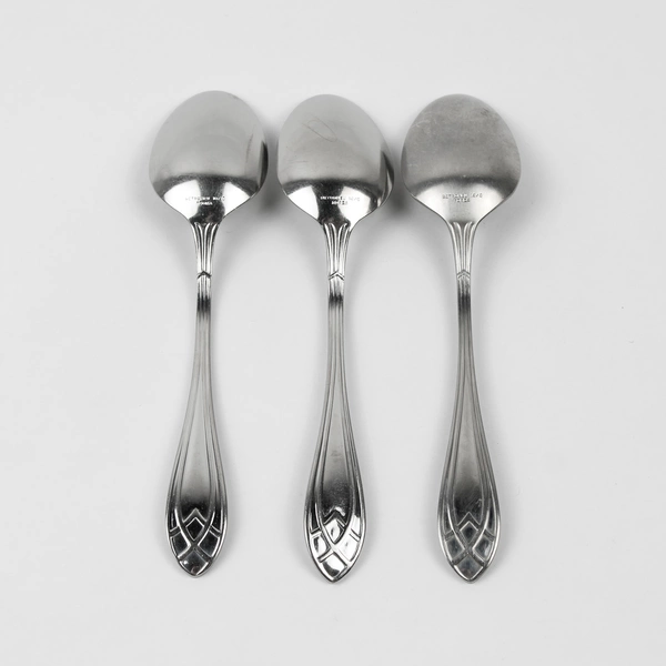 Lot of 3 Retroneu Noblis Pattern 18/10 Stainless Teaspoons 6.75 Inches