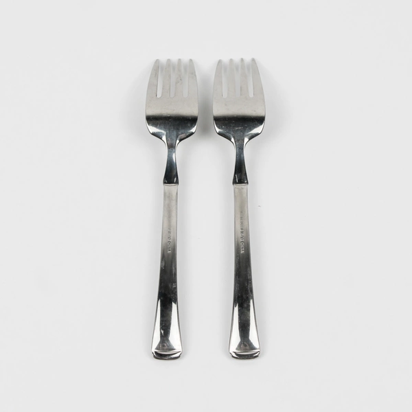 Lot of 2 Retroneu RTR22 Pattern 18/10 Stainless Salad Forks 6.5 Inches