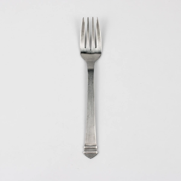A Retroneu Regency Pattern 18/10 Stainless Salad Fork 7 Inches Satin Frosted