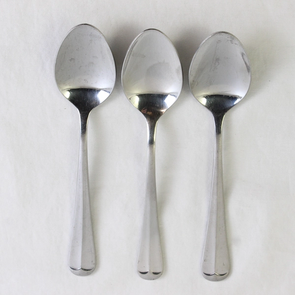Lot of 3 Retroneu Old Vic Pattern 18/8 Stainless 6 Inch Spoons South Korea