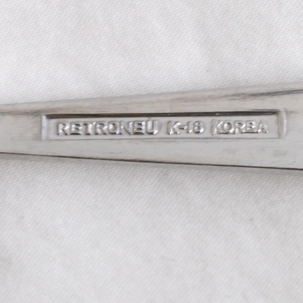 Lot of 3 Retroneu Old Vic Pattern 18/8 Stainless 6 Inch Spoons South Korea