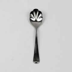 Retroneu Old Vic Pattern 18/10 Stainless Steel Sugar Shell Spoon 6 Inches