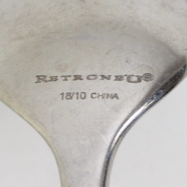 Retroneu Pinch Pattern 18/10 Stainless Steel Teaspoon 6.25 Inches China