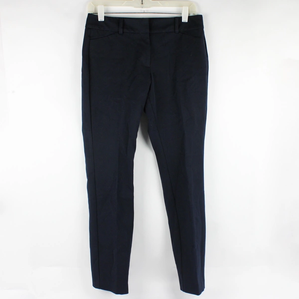 Ann Taylor Navy Blue Tapered Leg Signature Dress Pants Women's Size 2P