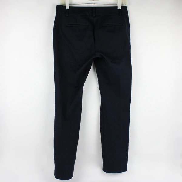Ann Taylor Navy Blue Tapered Leg Signature Dress Pants Women's Size 2P