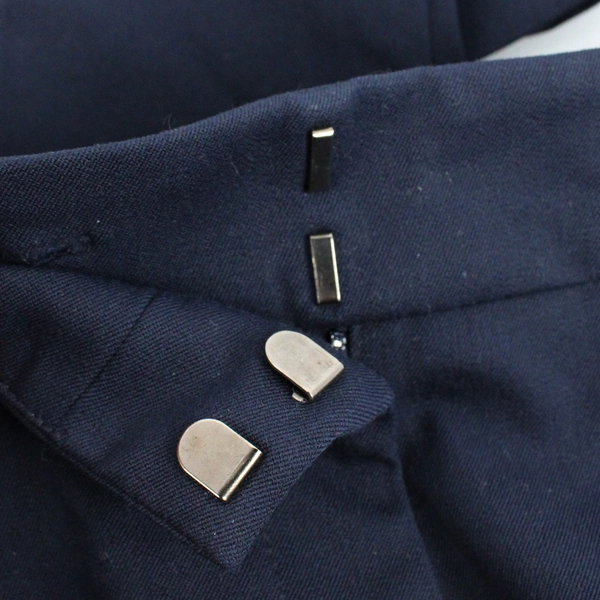 Ann Taylor Navy Blue Tapered Leg Signature Dress Pants Women's Size 2P